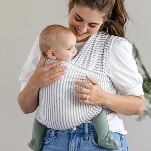 Solly Wrap - Natural & Grey Stripe